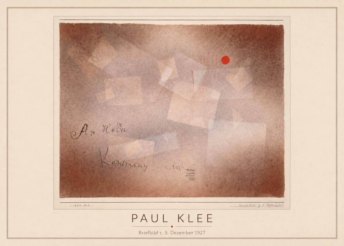 Paul Klee Briefbild Z. 5. Dezember 1927 No4 - Poster