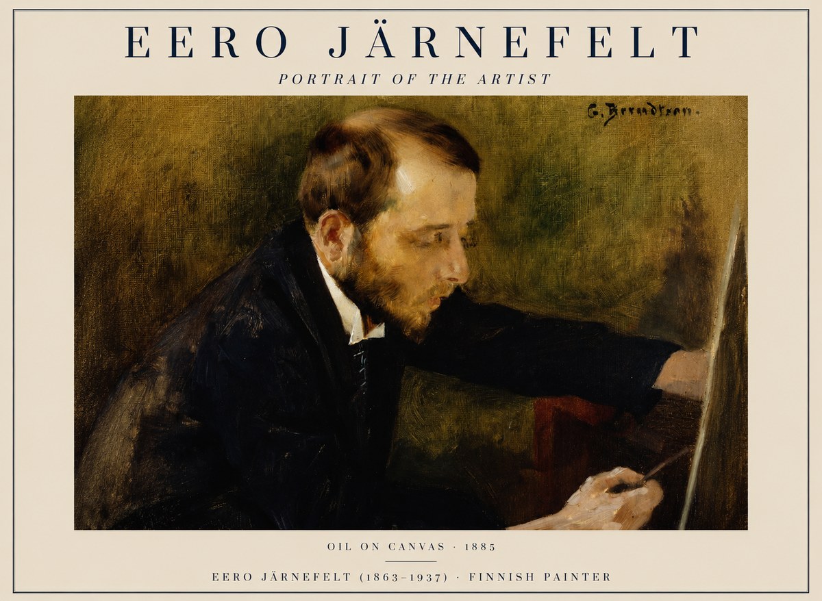 Eero Järnefelt Portrait of the Artist No1 - Poster