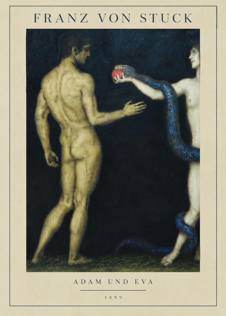 Franz von Stuck Adam Und Eva No2 - Poster