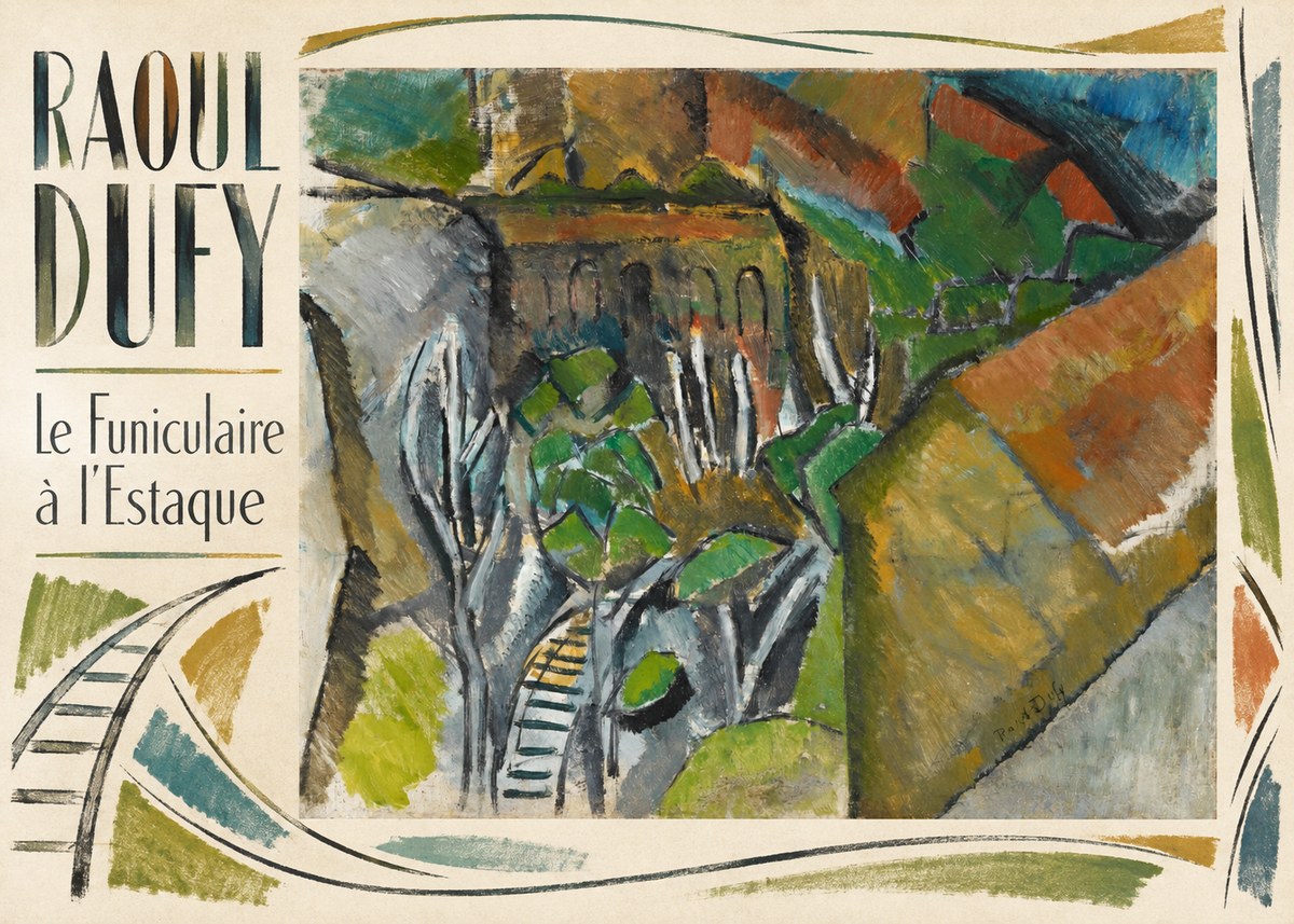 Raoul Dufy Le Funiculaire À L'estaque No3 - Poster