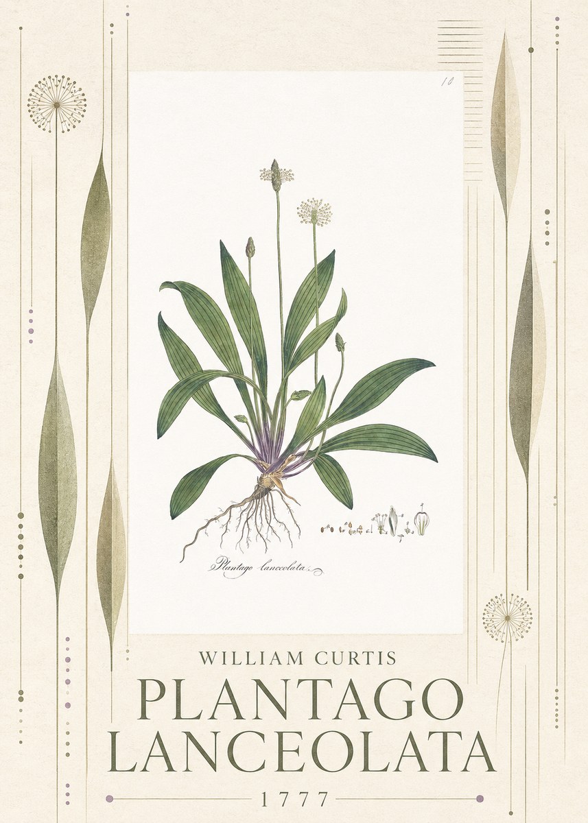William Curtis Plantago Lanceolata II No5 - Poster