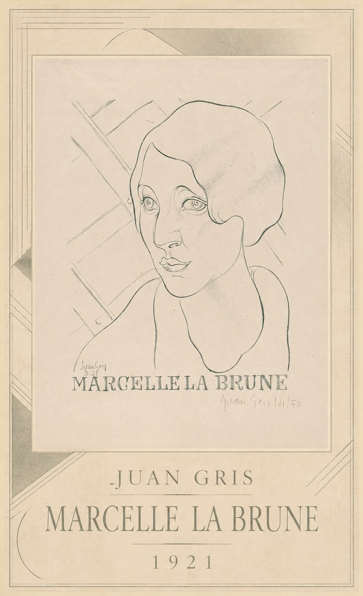 Juan Gris Marcelle La Brune II No3 - Poster