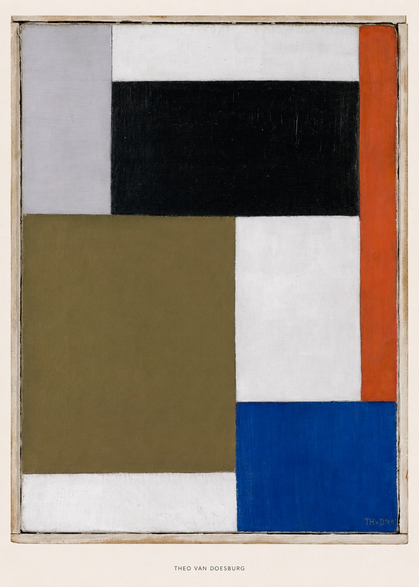 Theo van Doesburg Composition Xxii No5 - Poster