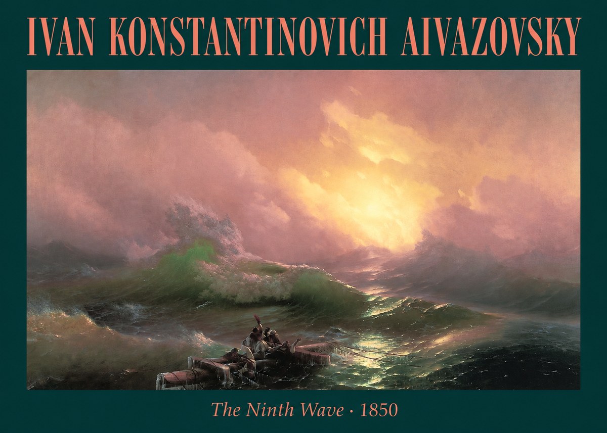 Ivan Konstantinovich Aivazovsky The Ninth Wave II No1 - Poster