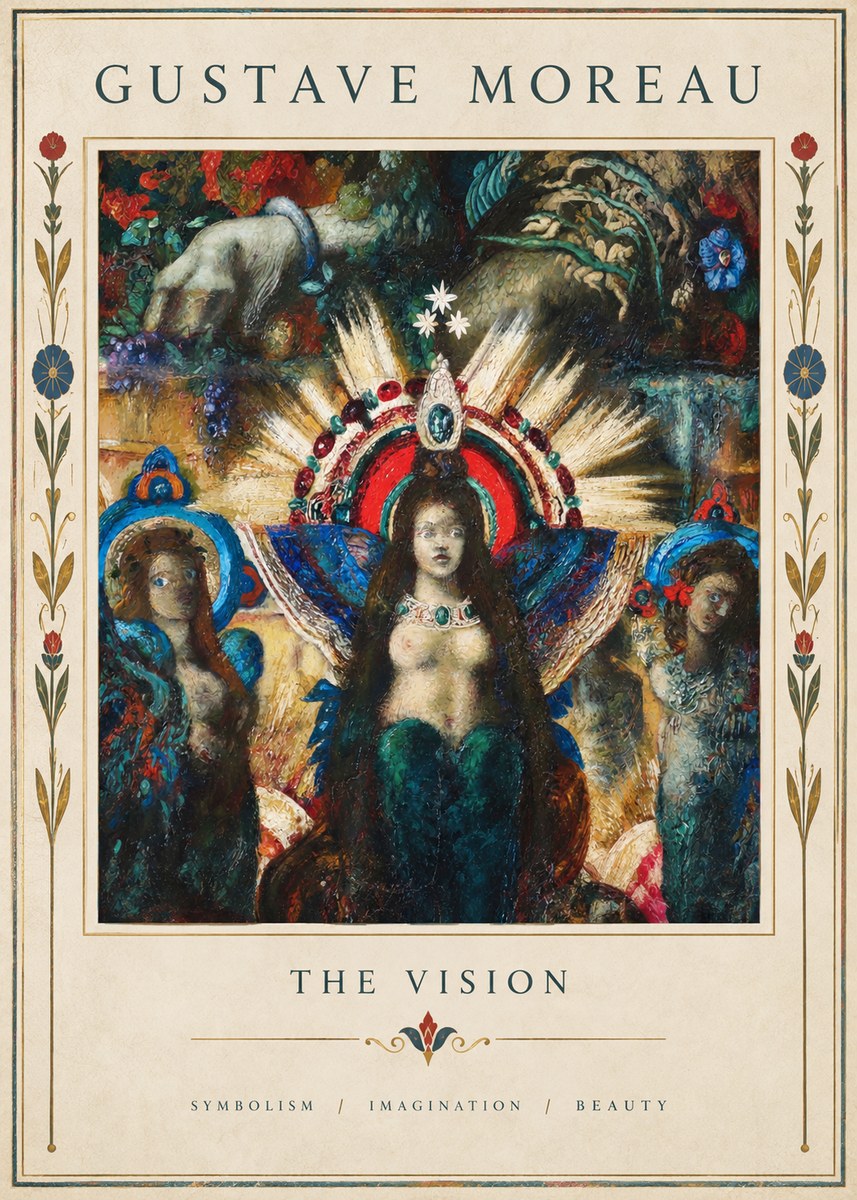 Gustave Moreau L'apparition I No5 - Poster
