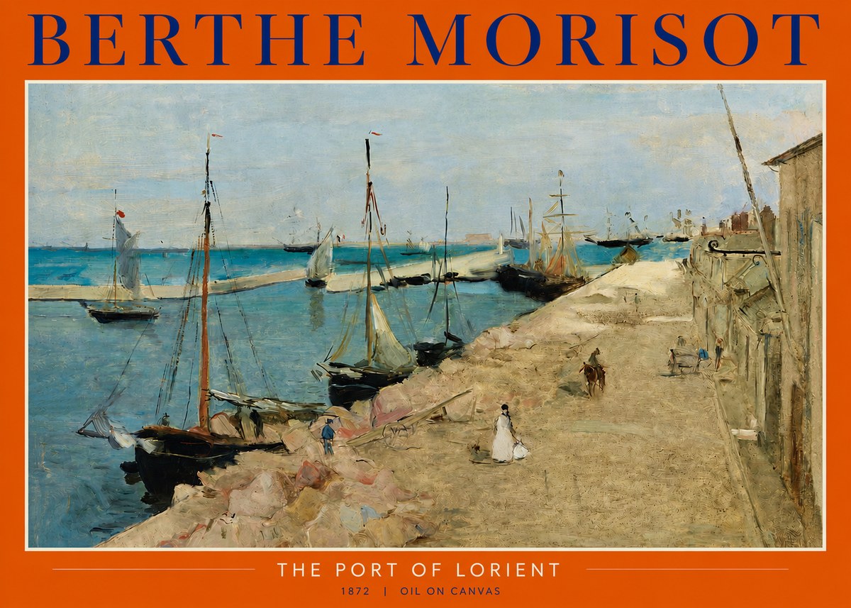 Berthe Morisot The Port of Lorient No2 - Poster
