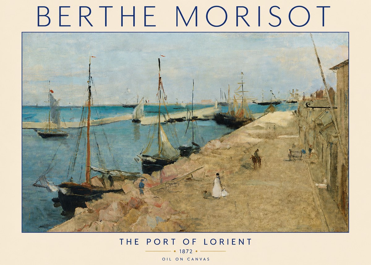 Berthe Morisot The Port of Lorient No4 - Poster