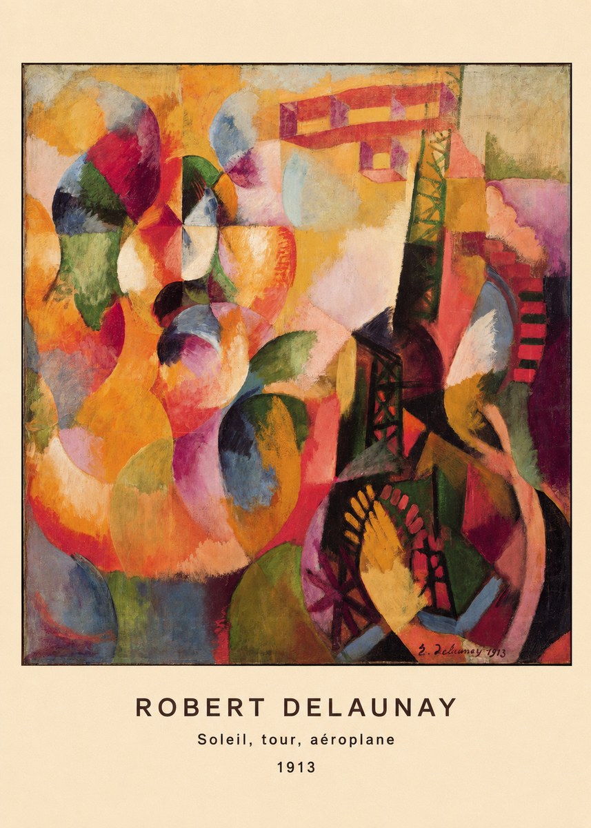 Robert Delaunay Soleil, Tour, Aéroplane No5 - Poster