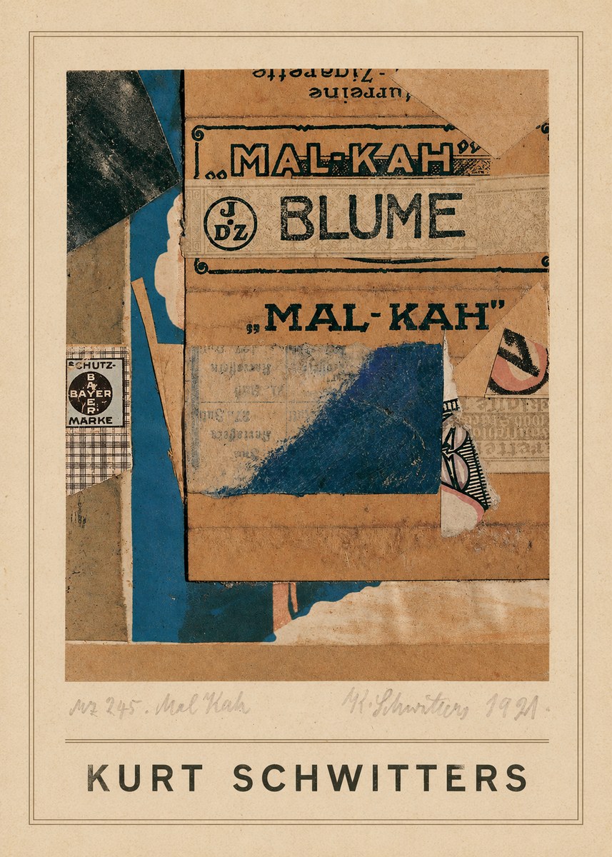 Kurt Schwitters Mal Kah No4 - Poster