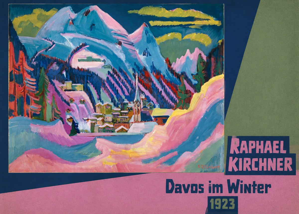 Raphael Kirchner Davos Im Winter No3 - Poster