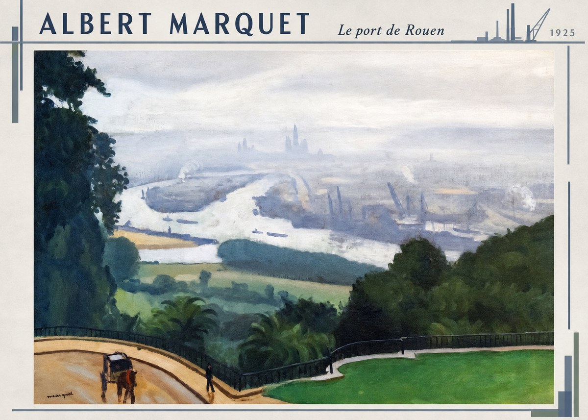 Albert Marquet Le Port De Rouen No3 - Poster