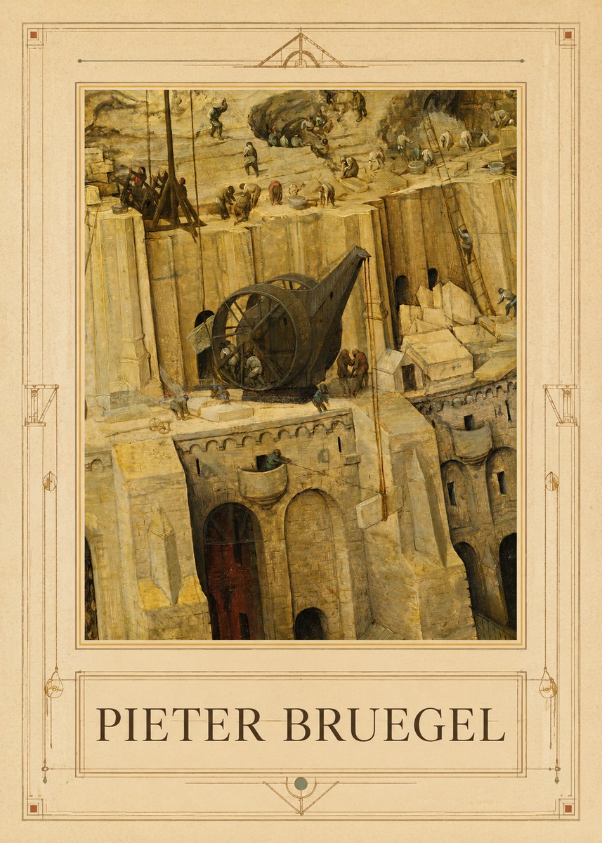 Pieter Bruegel The Tower of Babel VII No1 - Poster