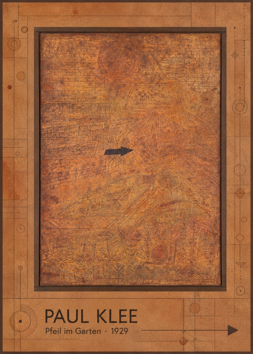 Paul Klee Pfeil Im Garten No1 - Poster
