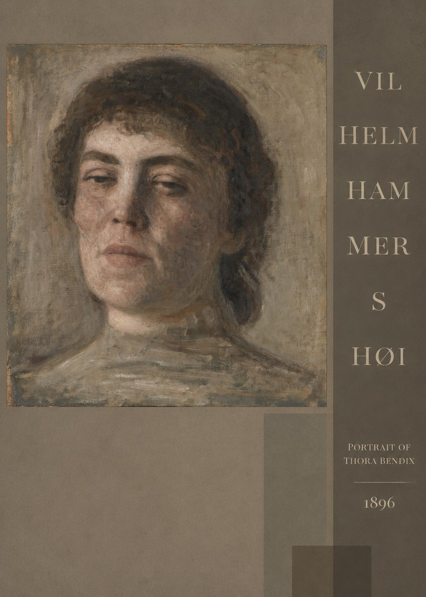 Vilhelm Hammershøi Portrait of Thora Bendix No5 - Poster