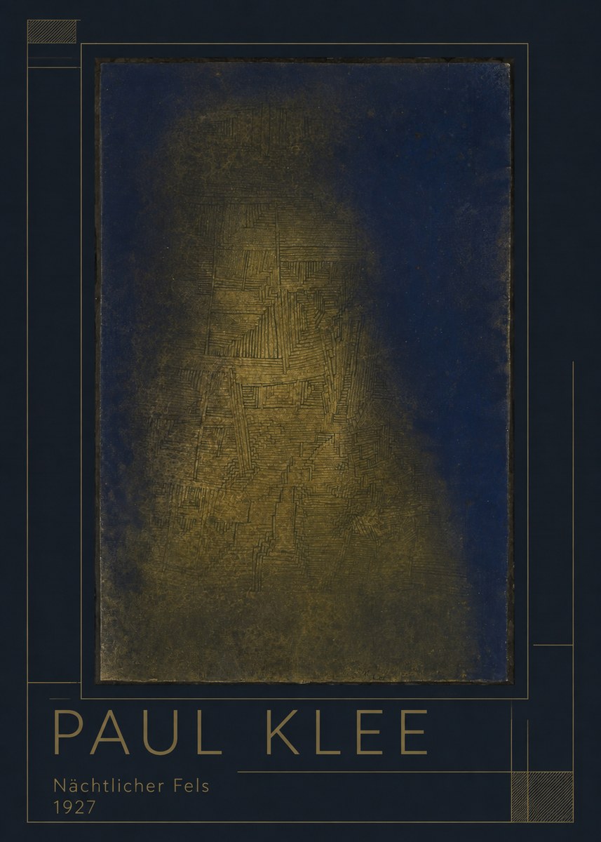 Paul Klee Nächtlicher Fels No1 - Poster