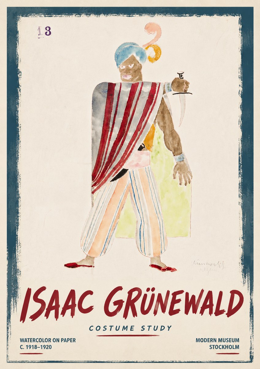 Isaac Grünewald Costume Study III No6 - Poster