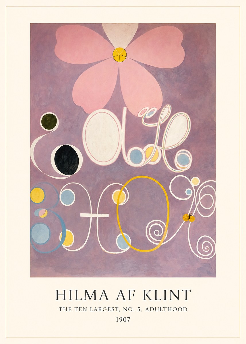 Hilma af Klint The Ten Largest, No. 5, Adulthood No3 - Poster