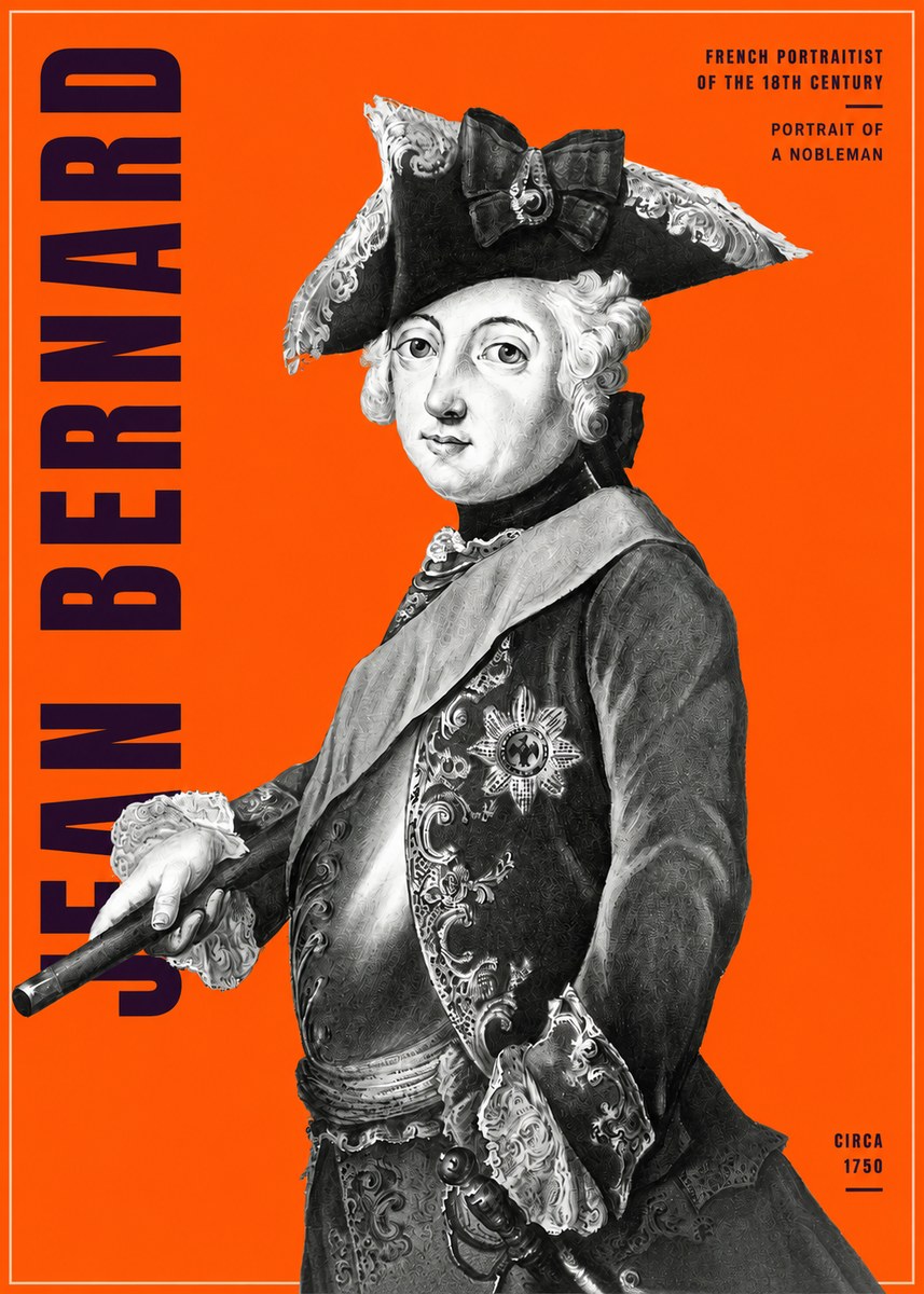 Jean Bernard Portrait of a Young Nobleman No4 - Poster