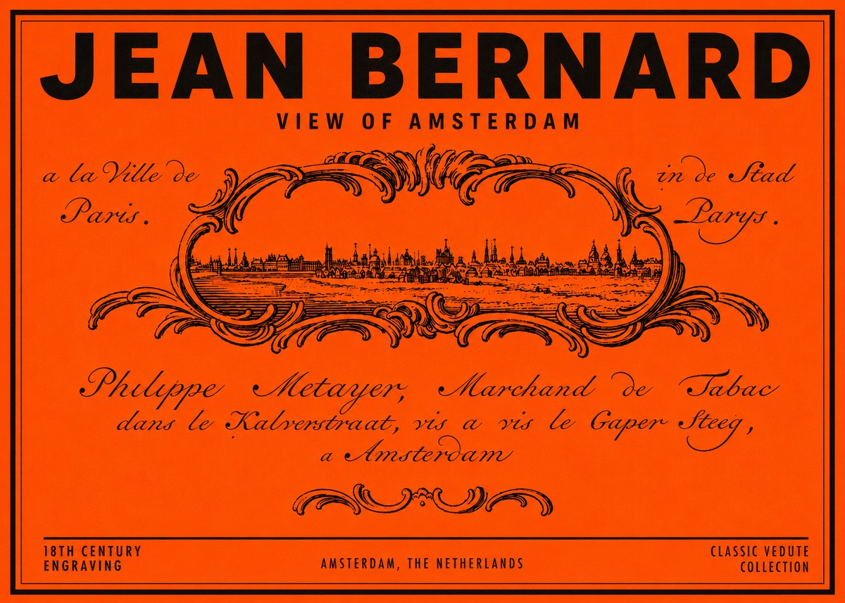 Jean Bernard A View of Paris No6 - Poster