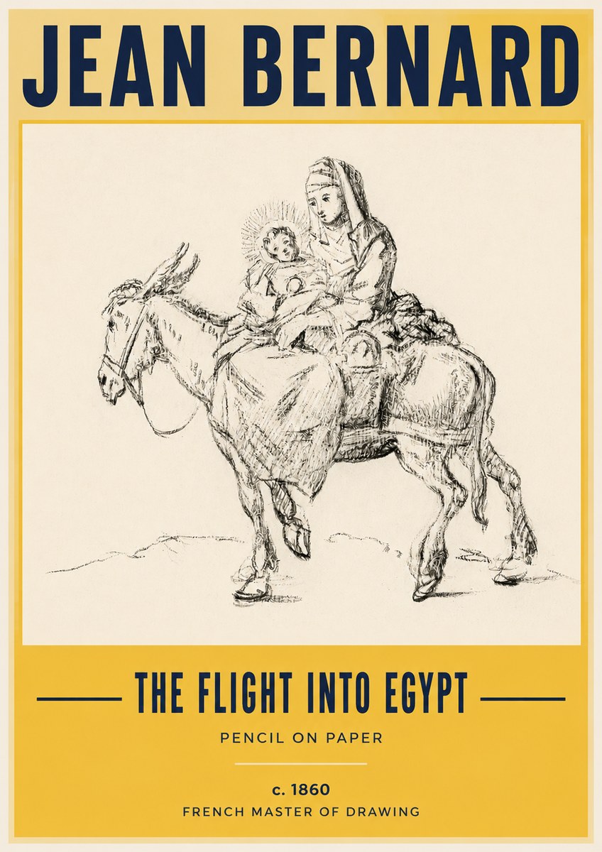 Jean Bernard The Flight into Egypt No3 - Poster