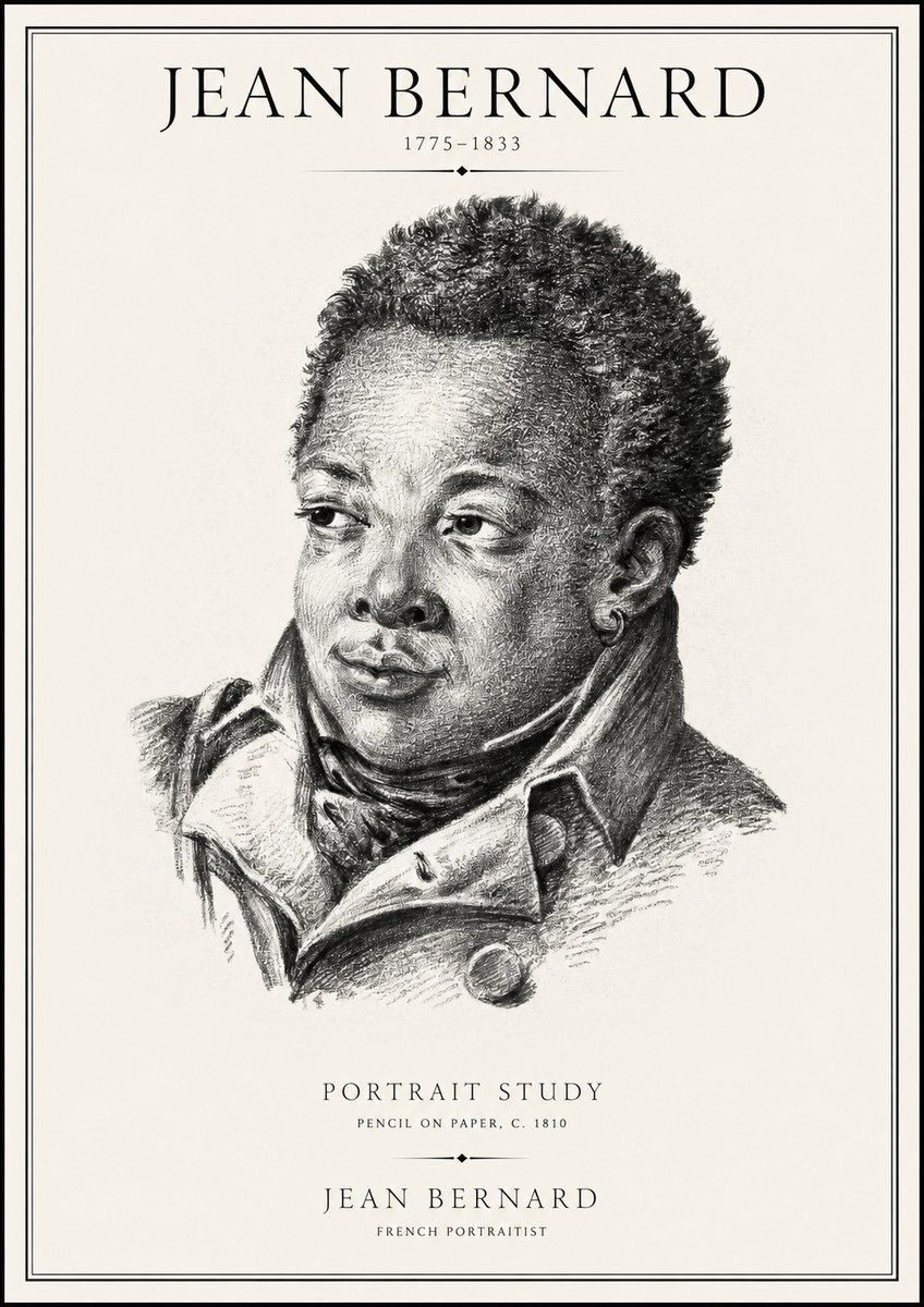 Jean Bernard Portrait Study V No1 - Poster