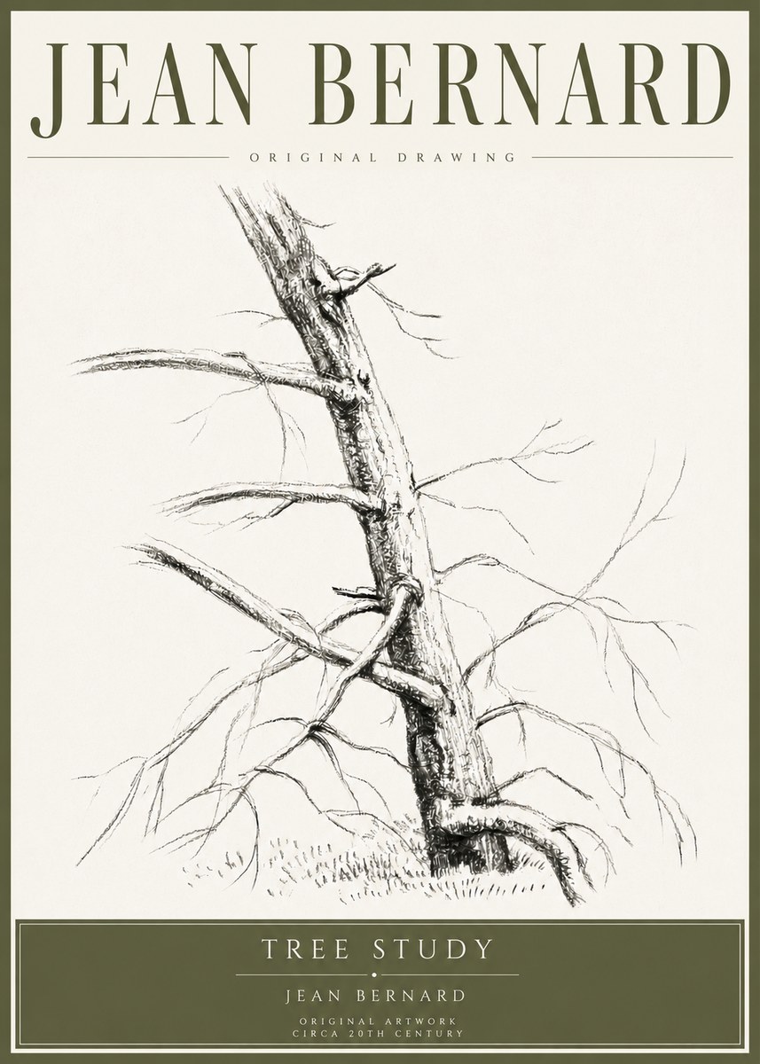 Jean Bernard Tree Study No4 - Poster