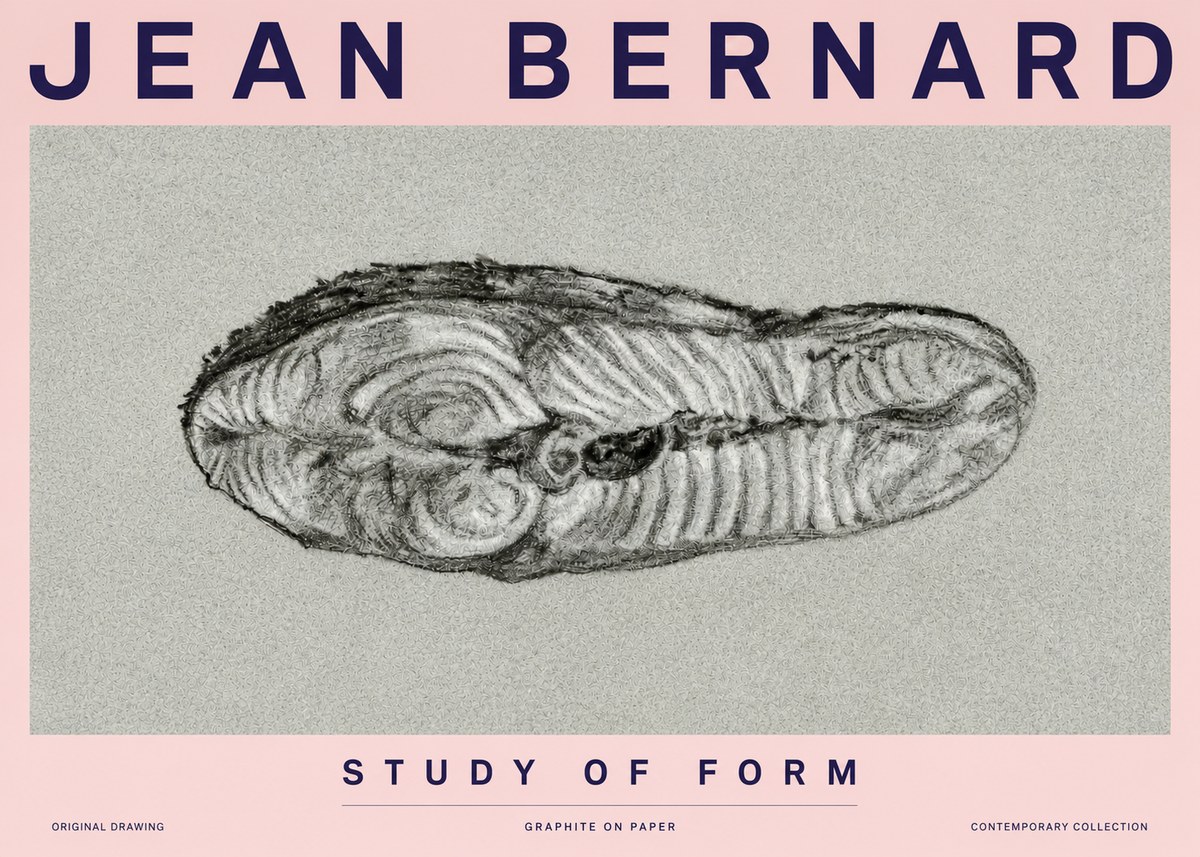 Jean Bernard Study of Form I No3 - Poster