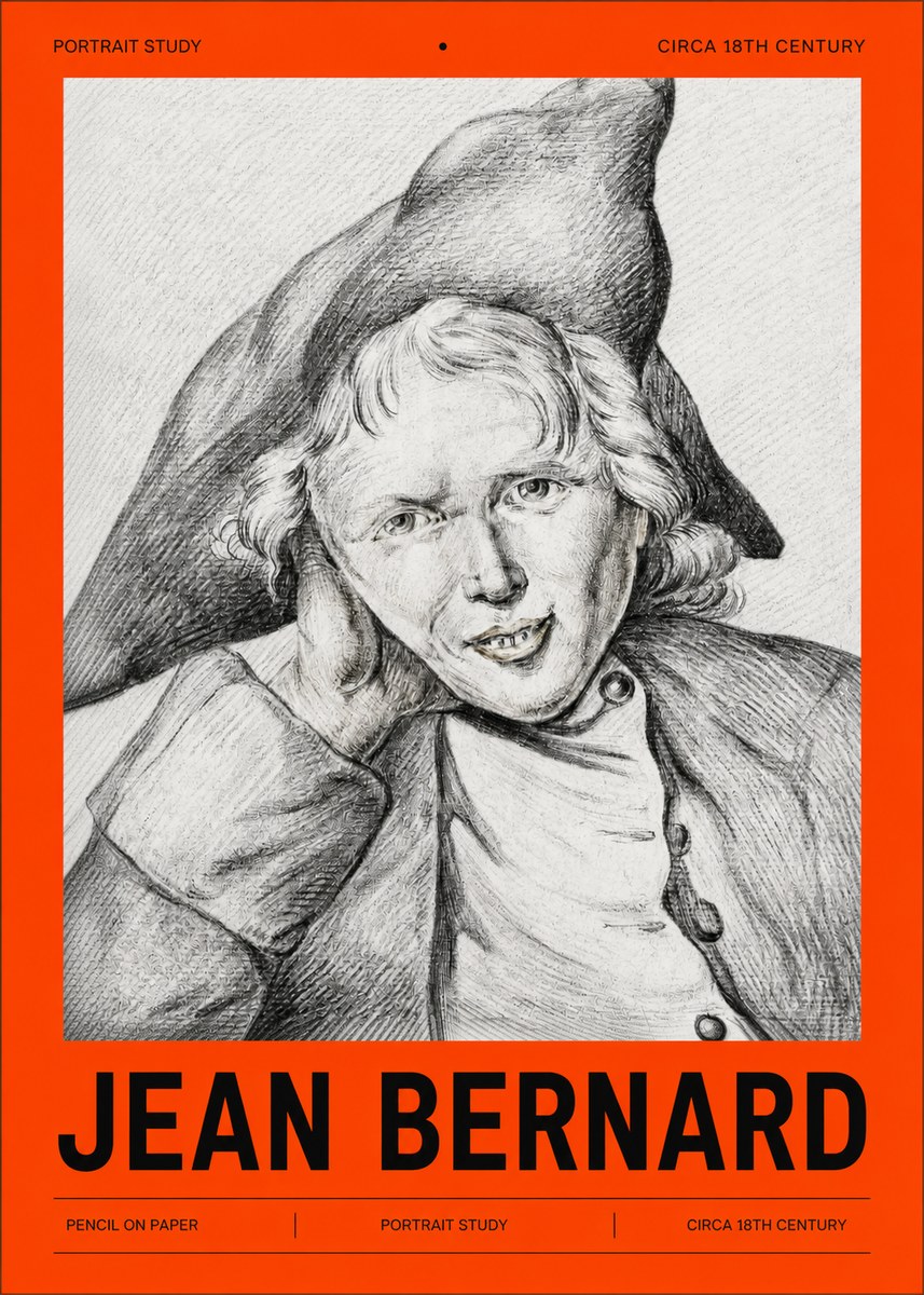 Jean Bernard Portrait Study VII No2 - Poster
