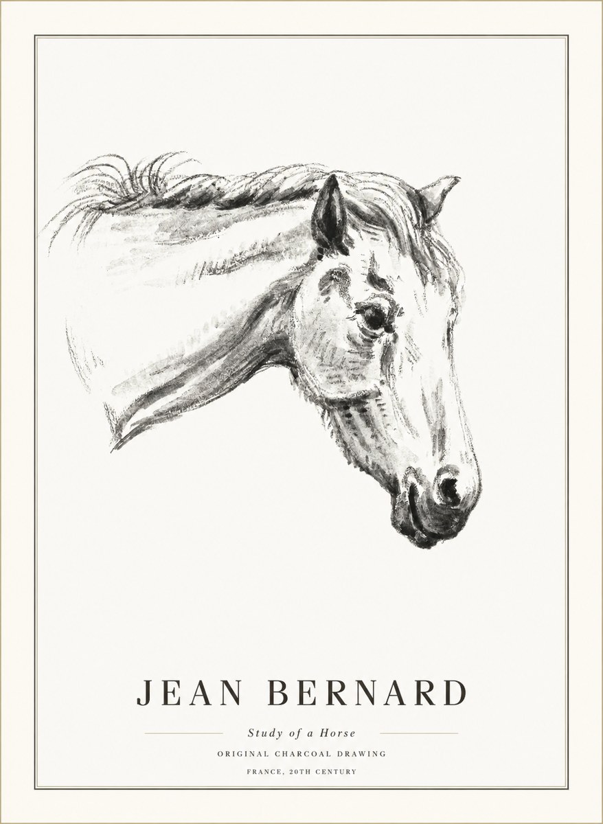 Jean Bernard Study of a Horse VIII No5 - Poster