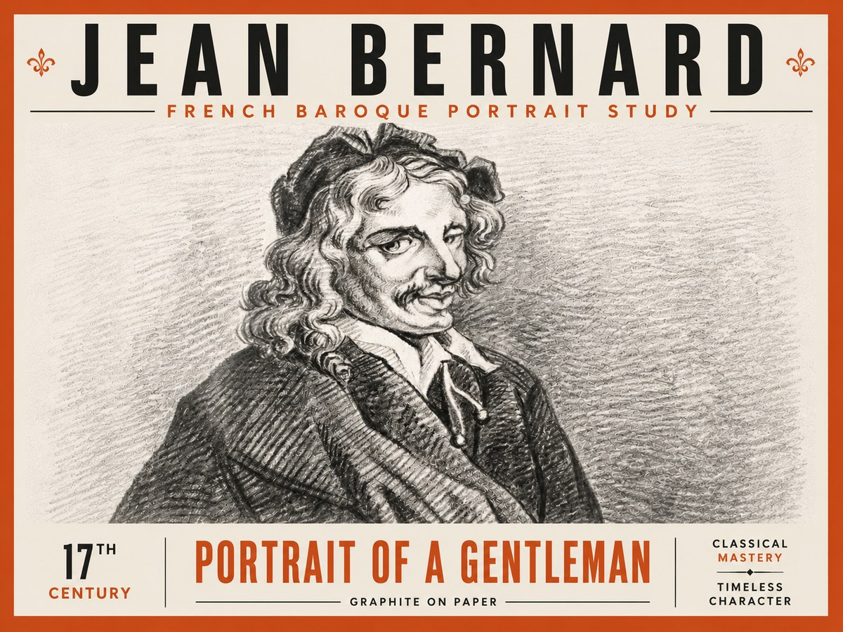 Jean Bernard Portrait of a Gentleman II No6 - Poster