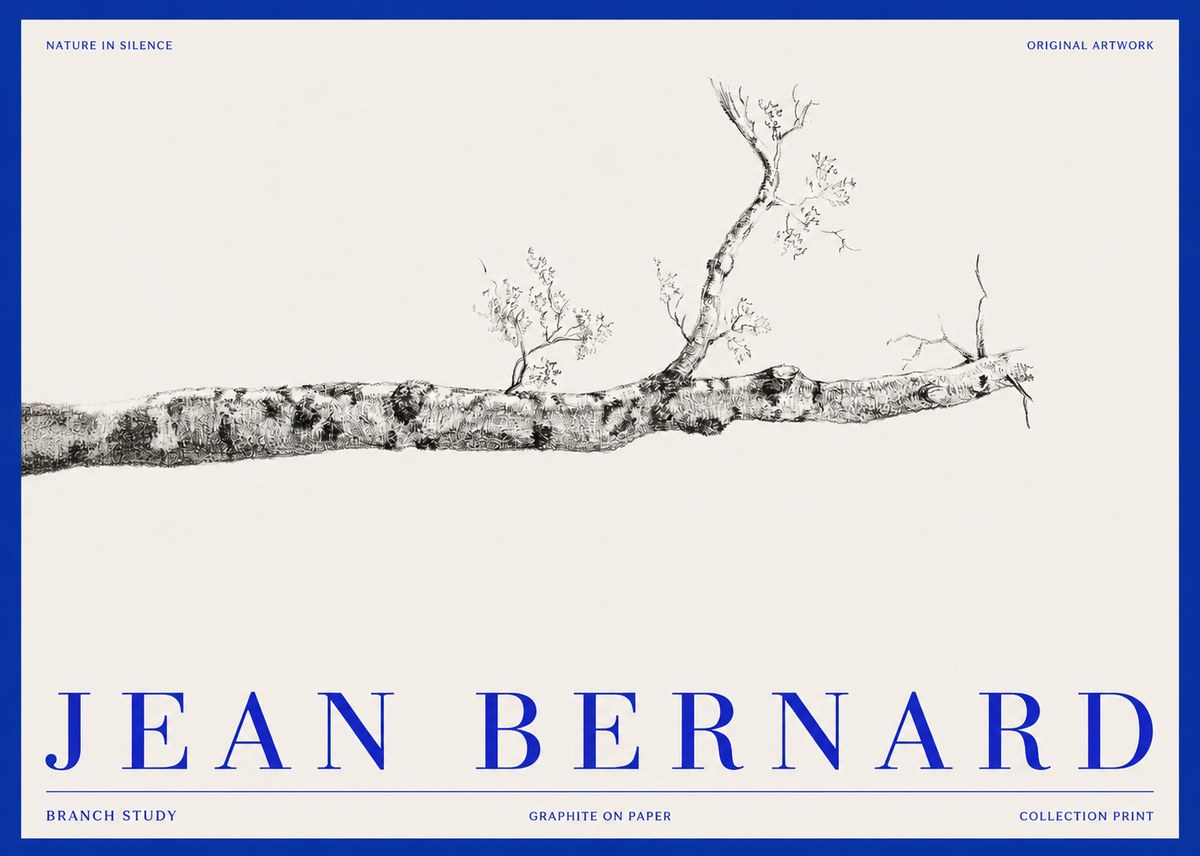 Jean Bernard Tree Branch Study No3 - Poster