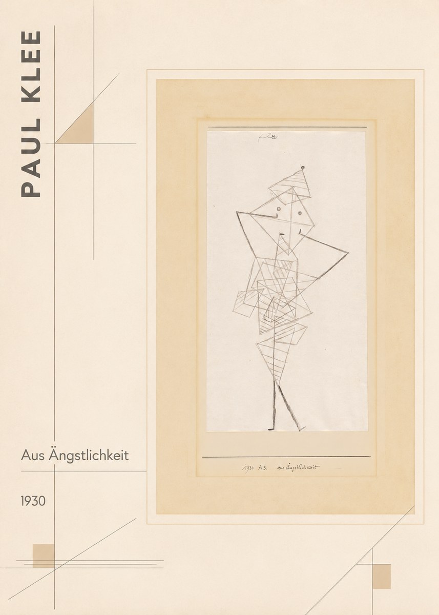 Paul Klee Aus Ängstlichkeit No2 - Poster