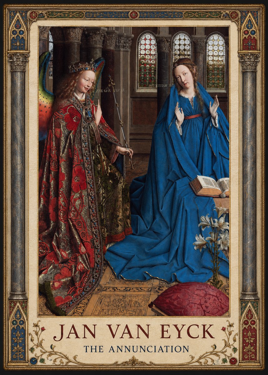 Jan van Eyck The Annunciation I No1 - Poster