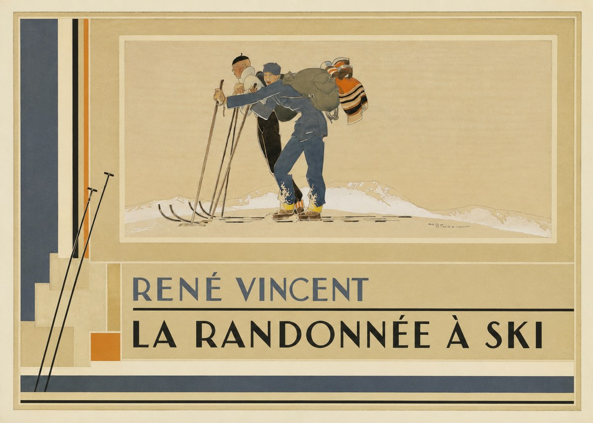 René Vincent La Randonnée À Ski No4 - Poster