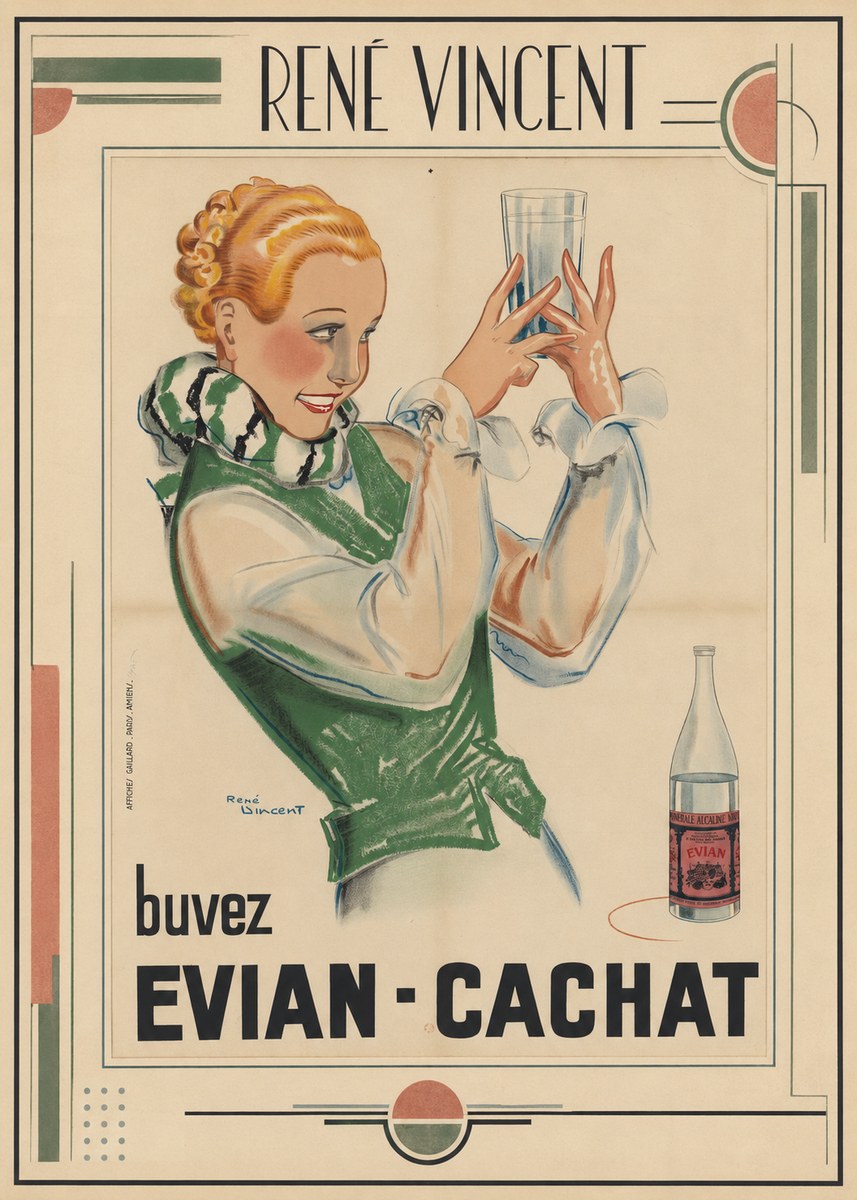 René Vincent Evian - Cachat No1 - Poster