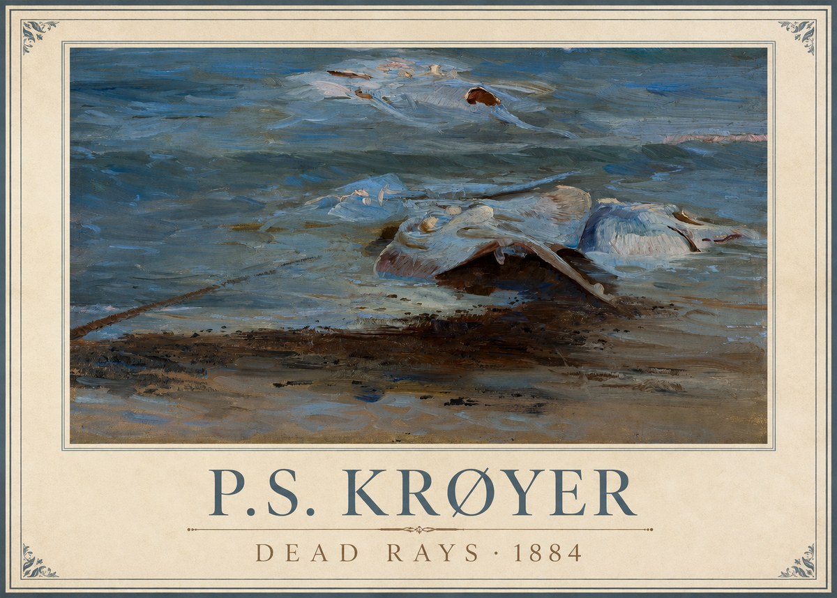 P.S. Krøyer Dead Skates No2 - Poster
