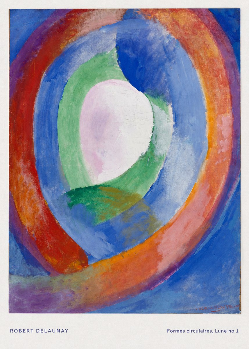 Robert Delaunay Formes Circulaires, Lune No 1 No5 - Poster