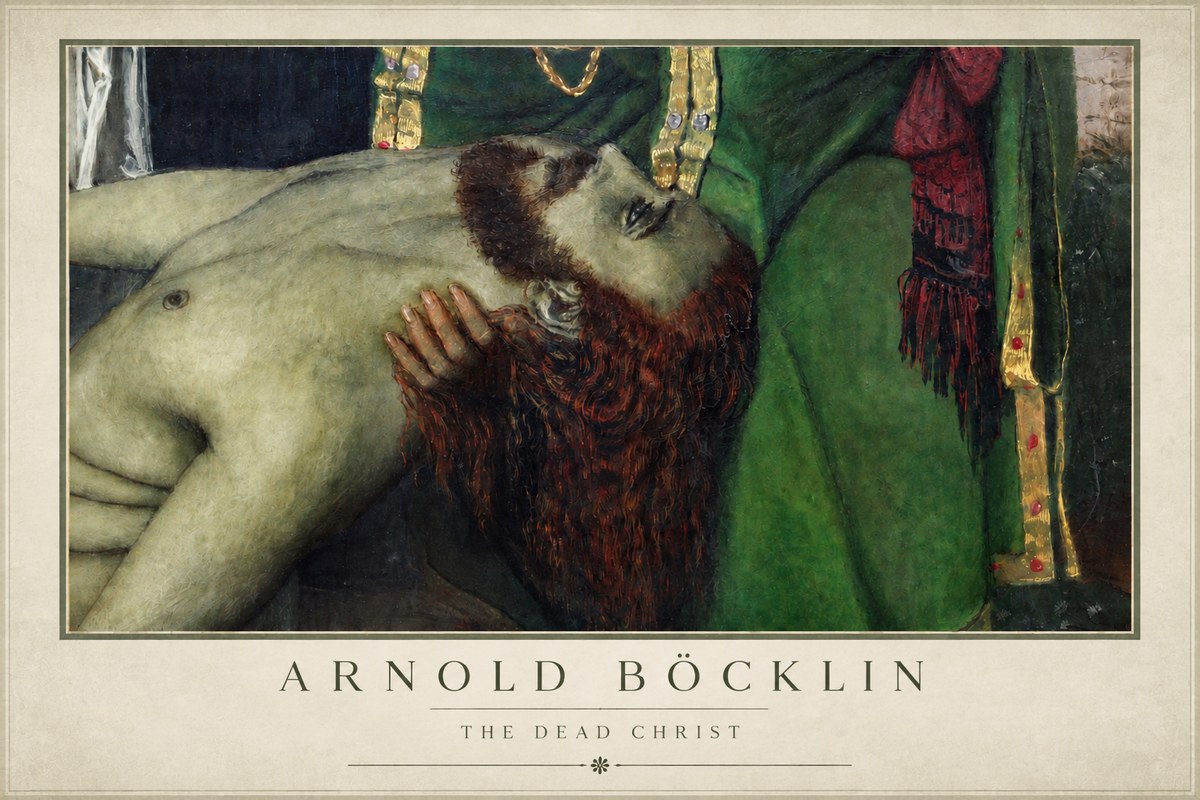 Arnold Böcklin The Dead Christ No4 - Poster