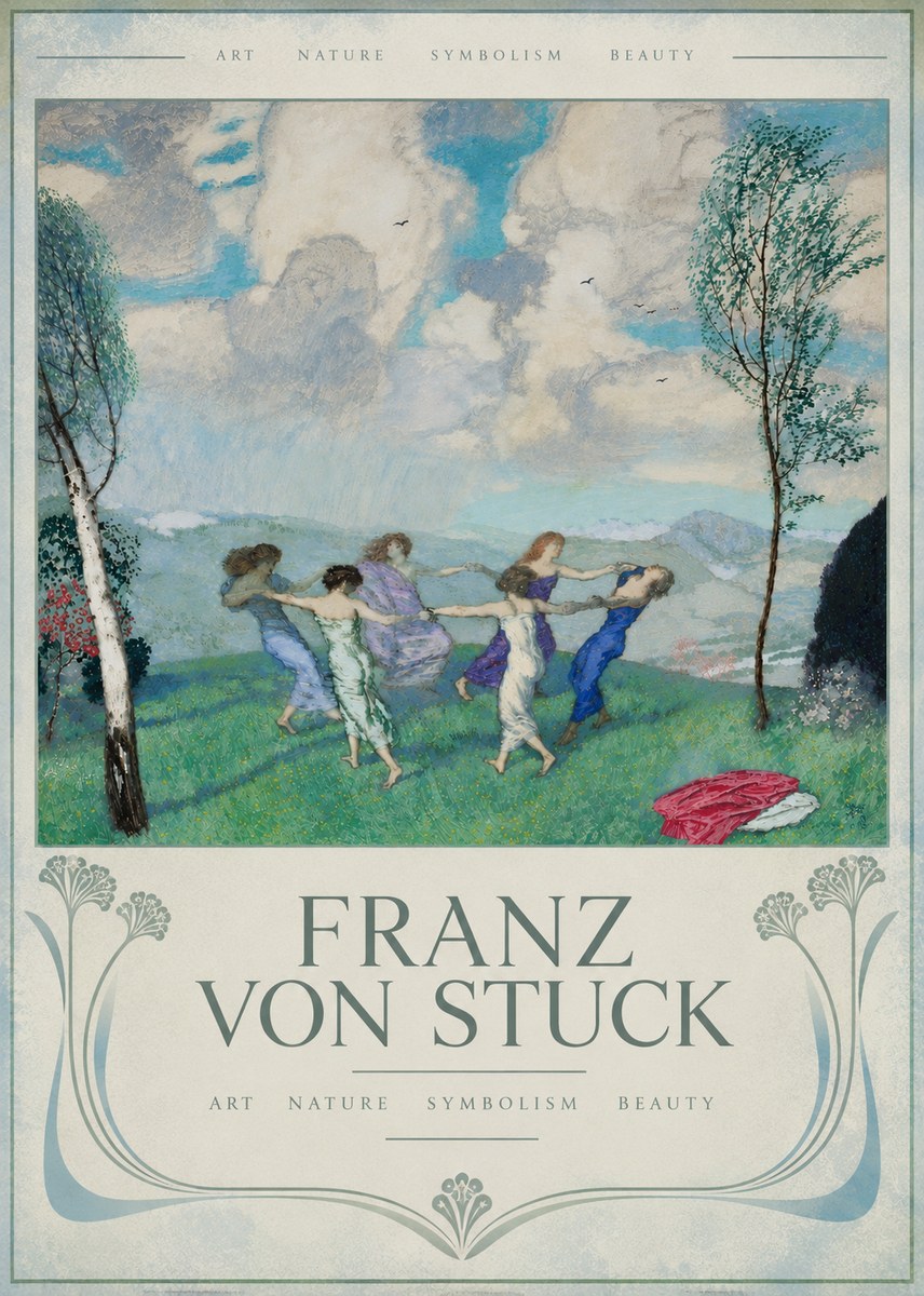 Franz von Stuck Spring Dance No6 - Poster