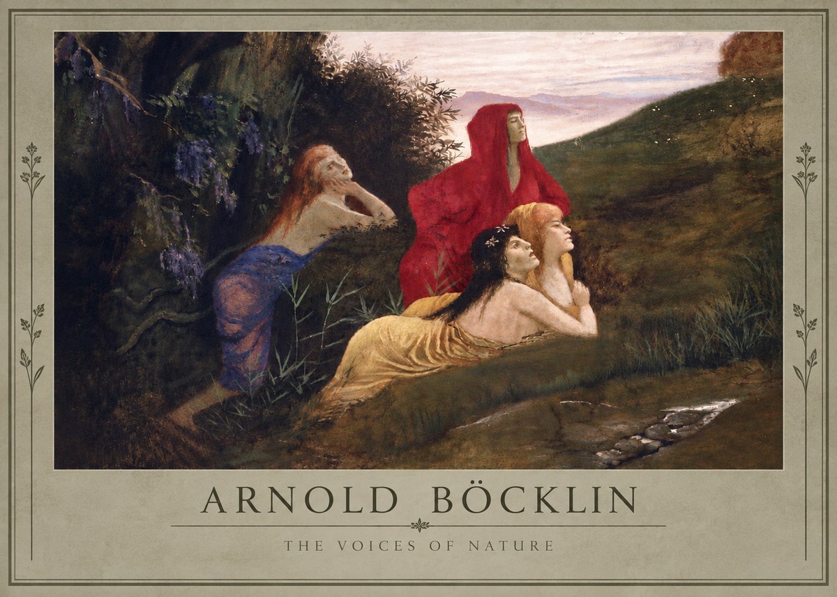 Arnold Böcklin The Voices of Nature No4 - Poster