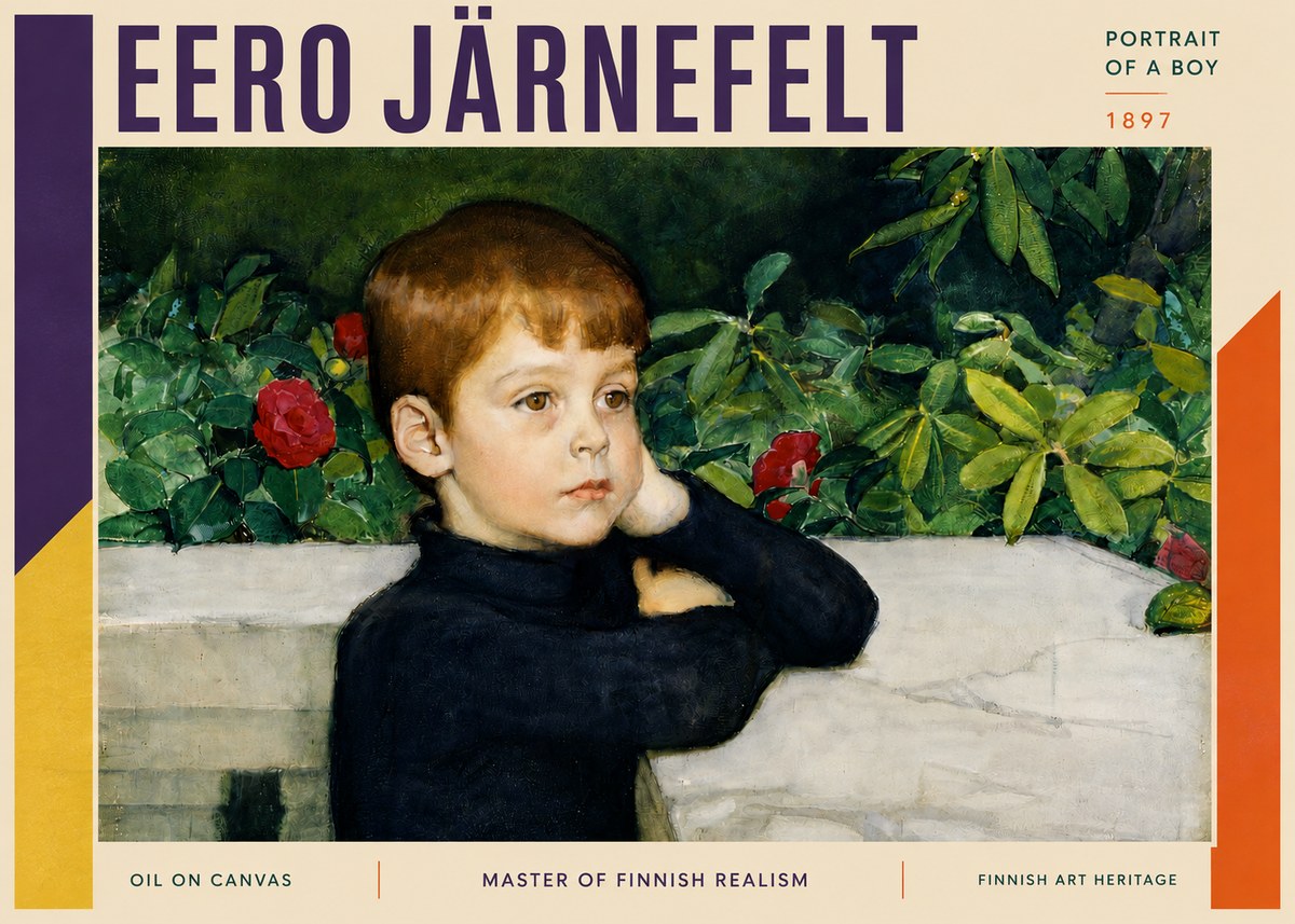Eero Järnefelt Portrait of a Boy No3 - Poster