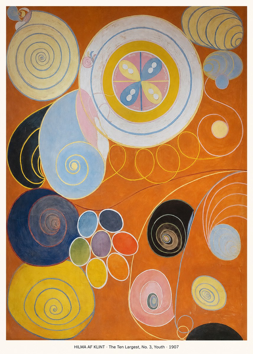 Hilma af Klint The Ten Largest, No. 3, Youth No5 - Poster