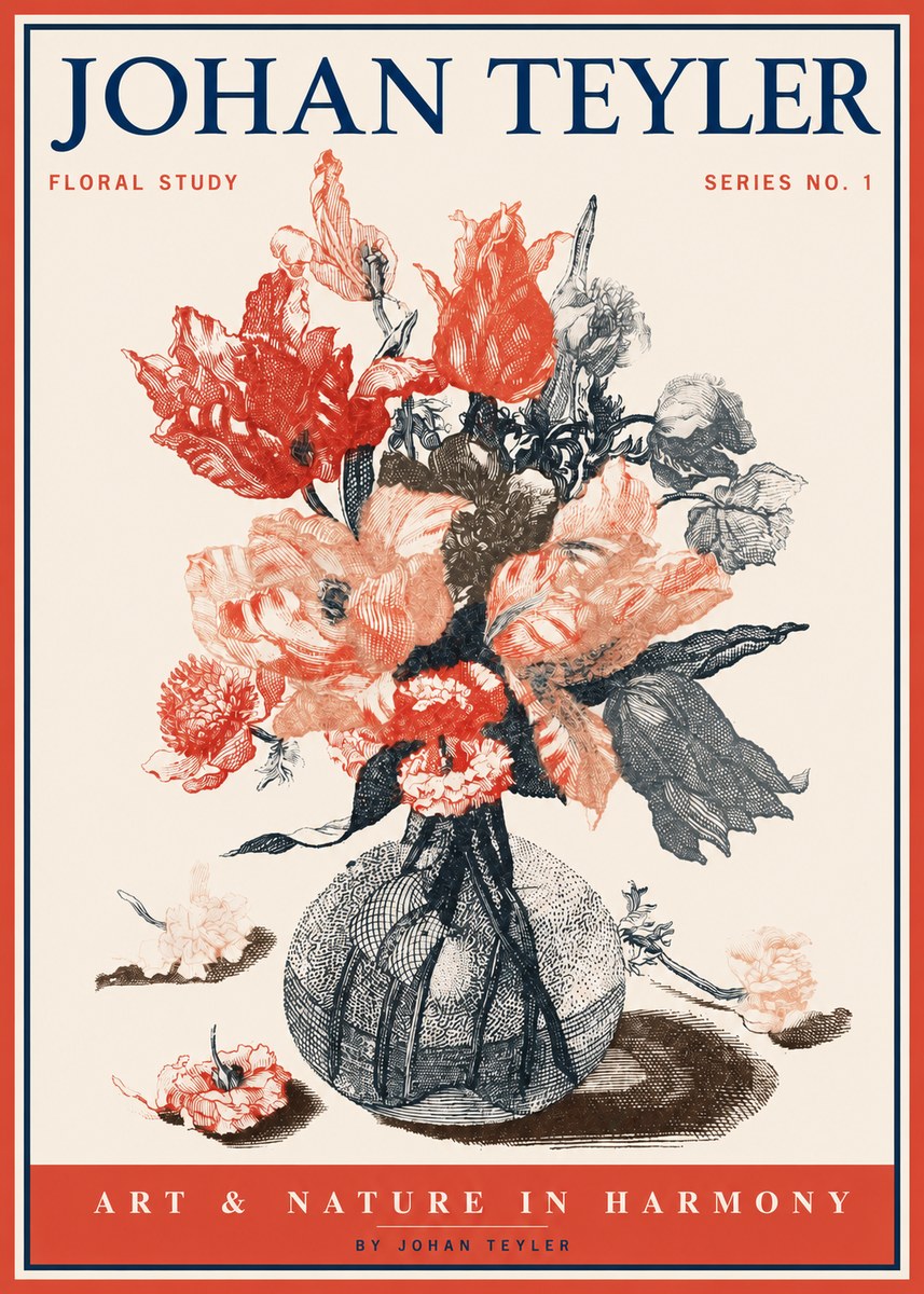 Johan Teyler Botanical Study No. 1 No2 - Poster