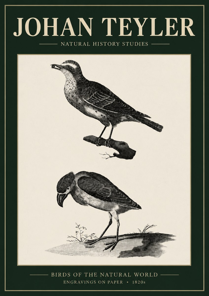 Johan Teyler Birds of the Natural World No3 - Poster