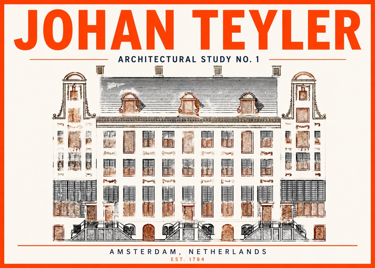 Johan Teyler Architectural Study No. 1 I No3 - Poster