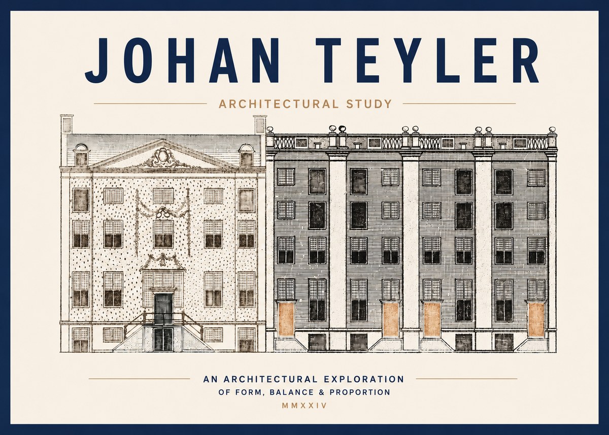 Johan Teyler Architectural Study IV No3 - Poster
