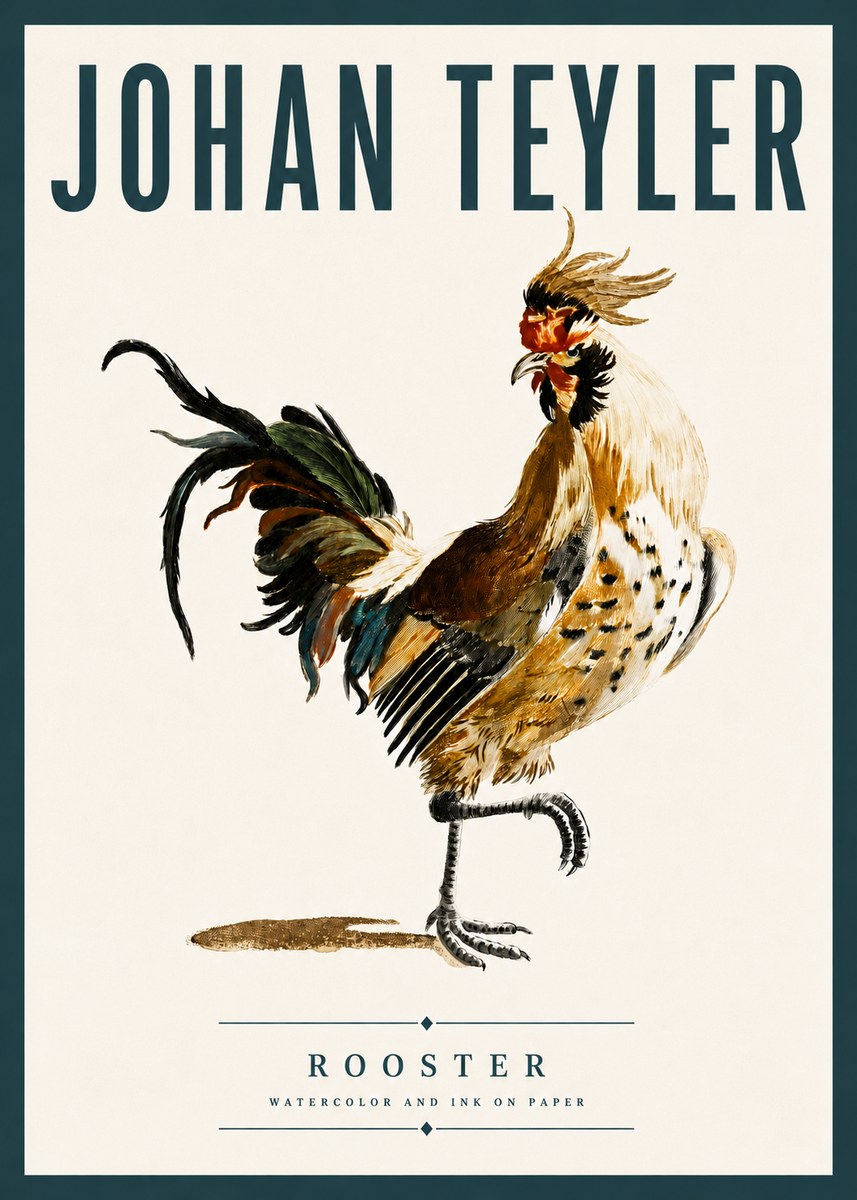 Johan Teyler Rooster No6 - Poster