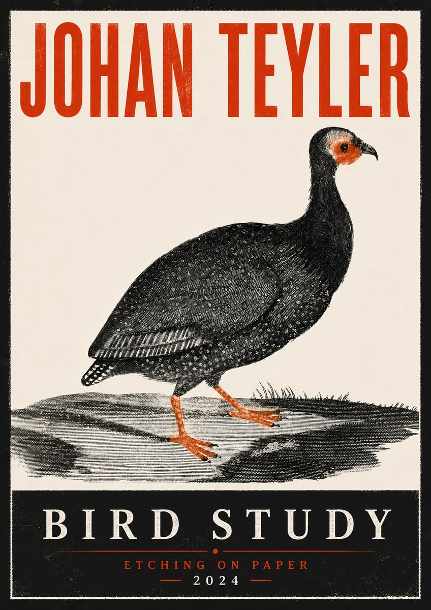 Johan Teyler Bird Study III No6 - Poster