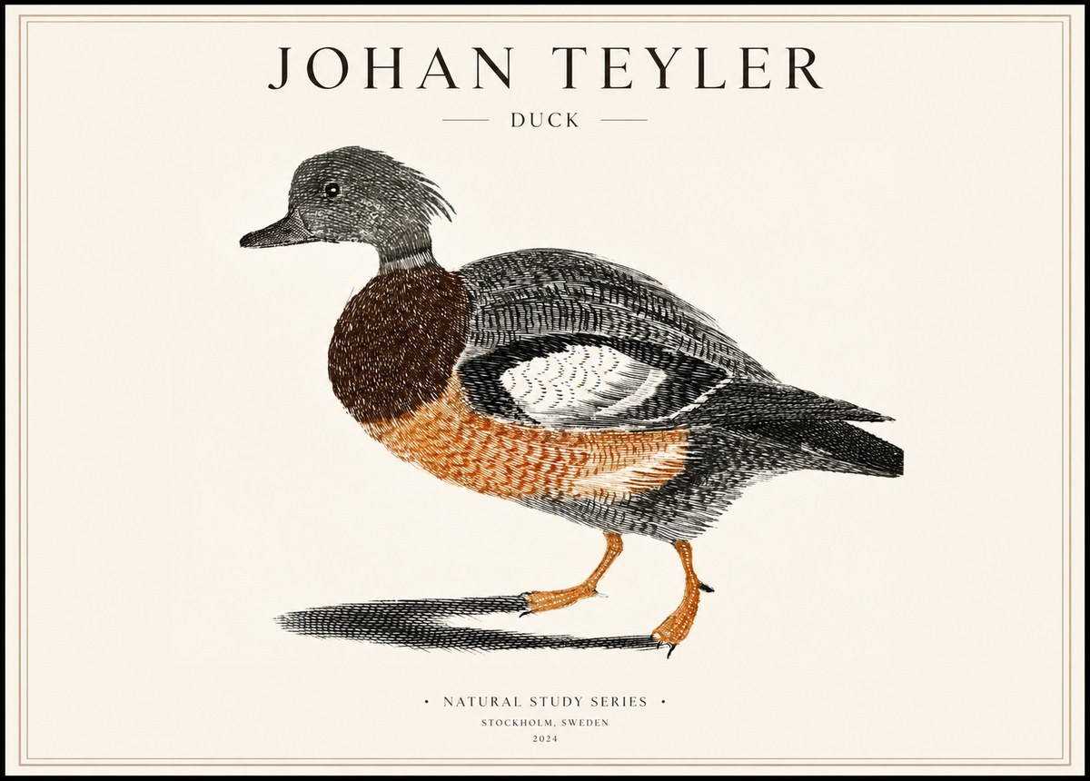Johan Teyler Duck II No1 - Poster