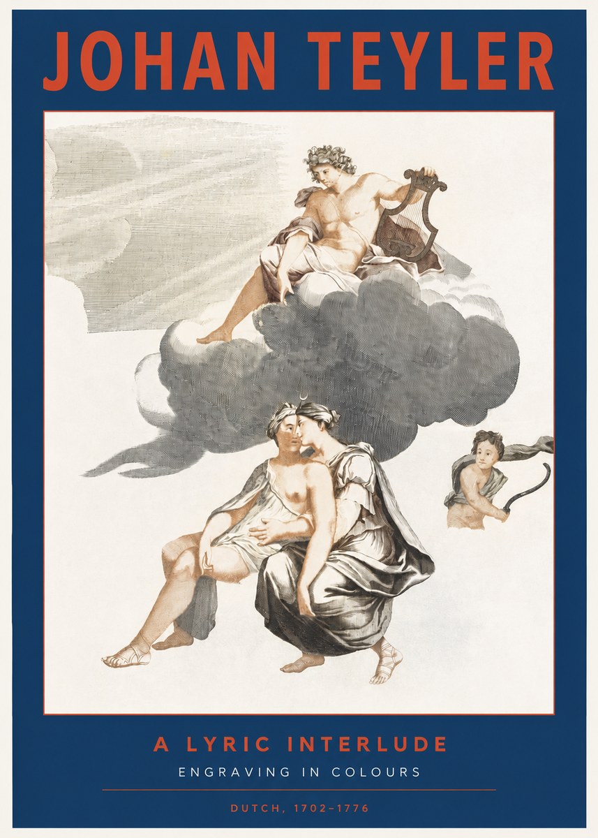 Johan Teyler Allegory of Music and Love No3 - Poster